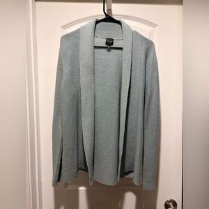 Eileen Fisher Teal Green Wool Cardigan